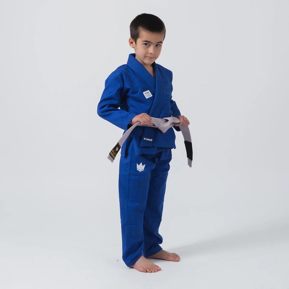 BJJ Gi criança Kingz Kore V2 IBJJF Azul  - Image 2