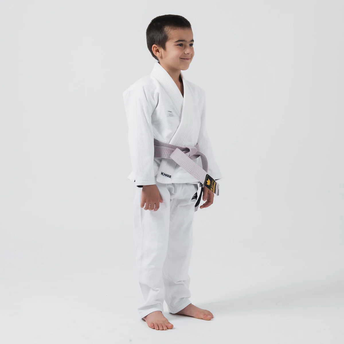 BJJ Gi criança Kingz Kore V2 IBJJF Branco  - Image 5
