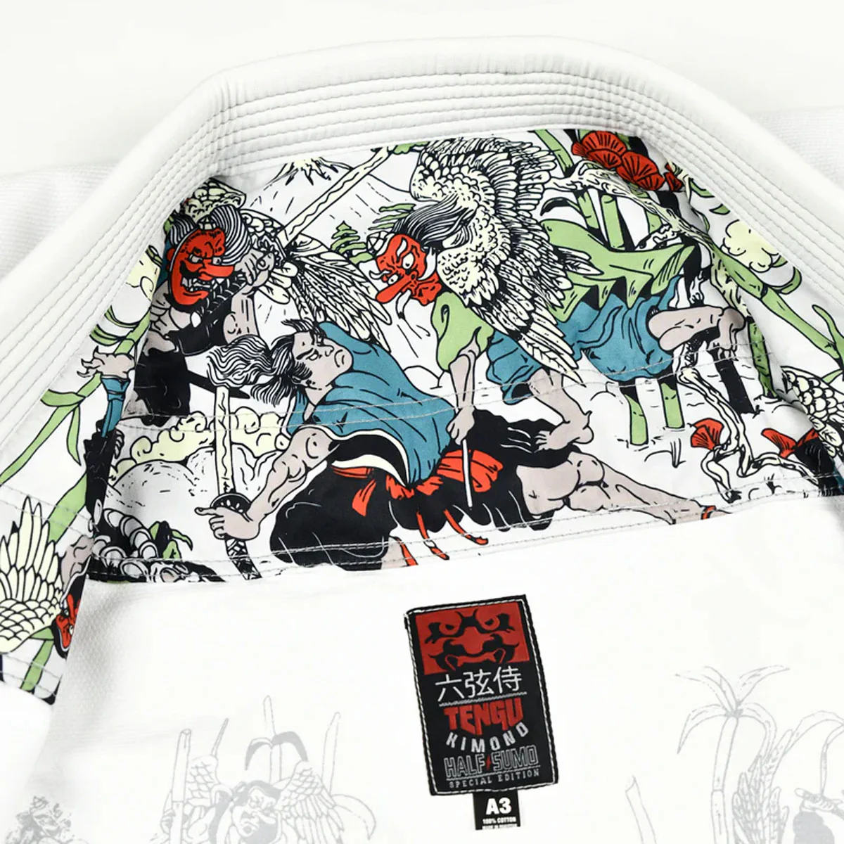 BJJ Gi Half Sumo Tengu Branco  - Image 4
