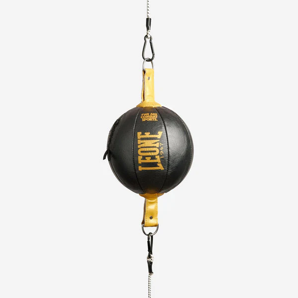 Bola de boxe com tirantes Leone DNA AT809 Preto-ouro 