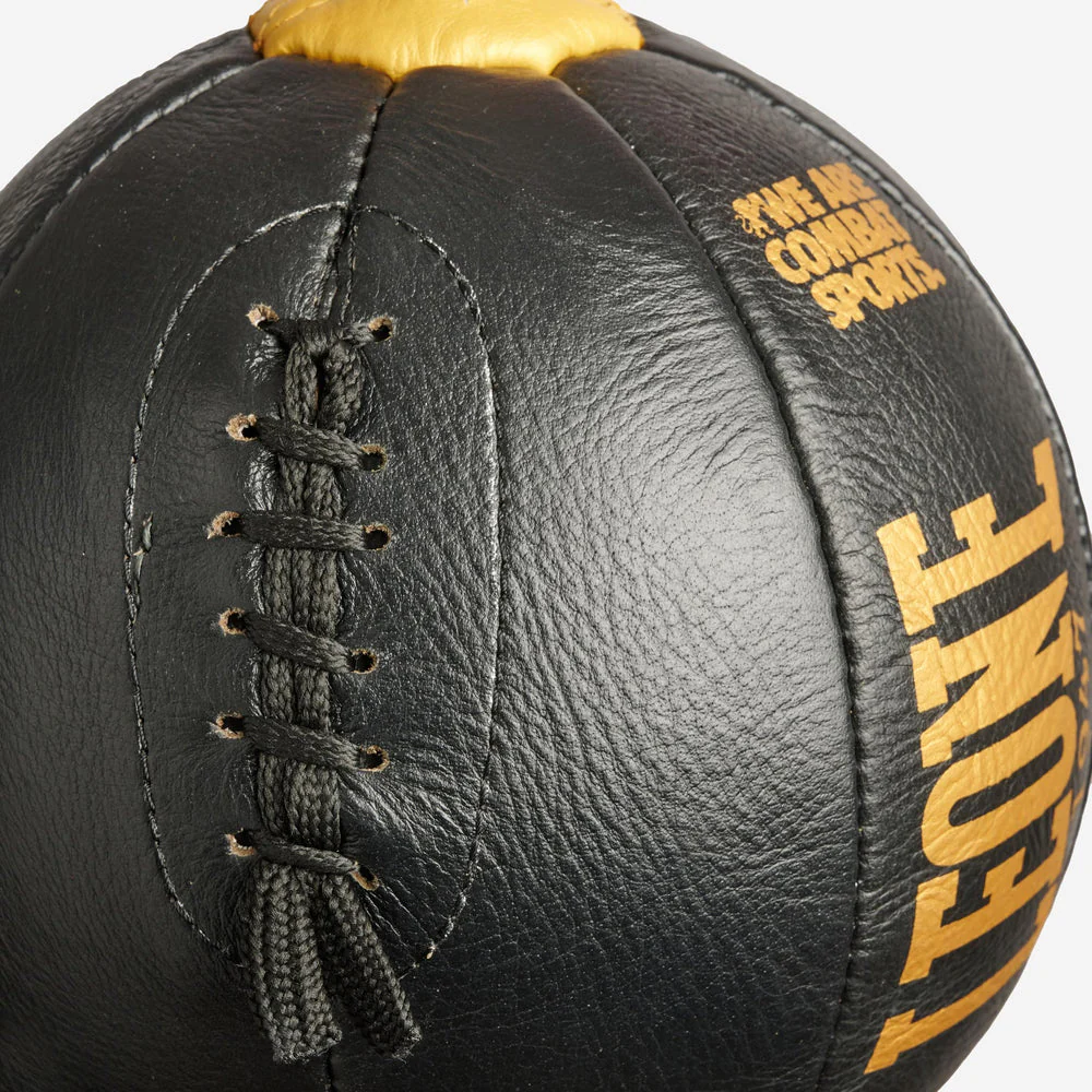 Bola de boxe com tirantes Leone DNA AT809 Preto-ouro  - Image 2