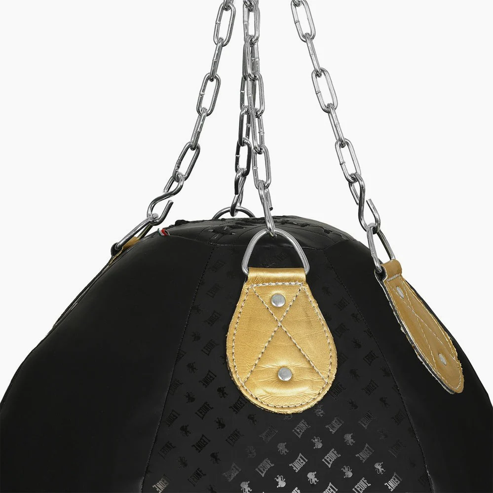 Bola de treino Leone 20 kg DNA AT853 Preto-dourado  - Image 5