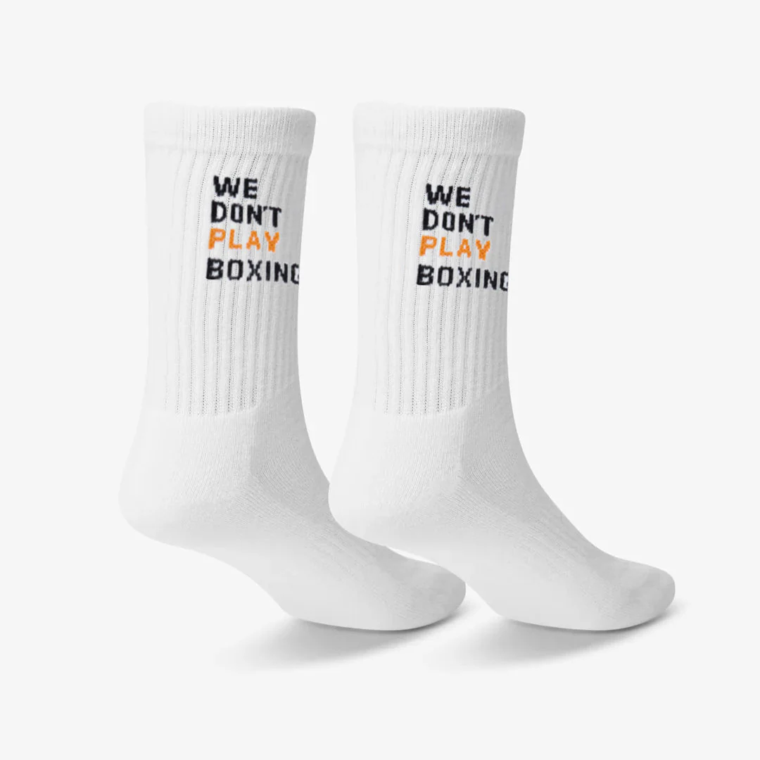 Meias Boxraw We Don't Play Boxing (3 pares) Branco  - Image 2
