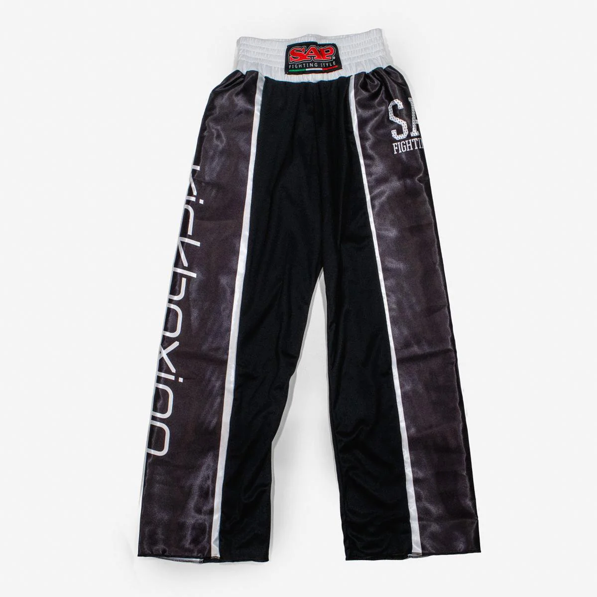 Calças SAP WAKO Competição de Kickboxing Preto 