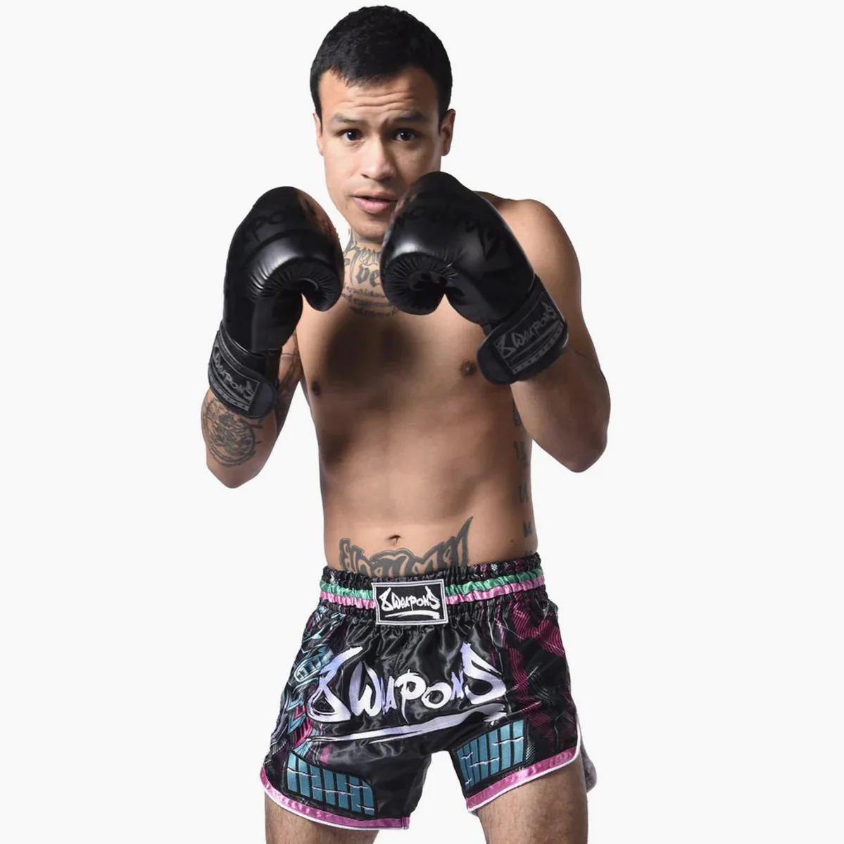Calções de Kickboxing-Thai 8 Weapons Samurai 2.0 Cibernético  - Image 3