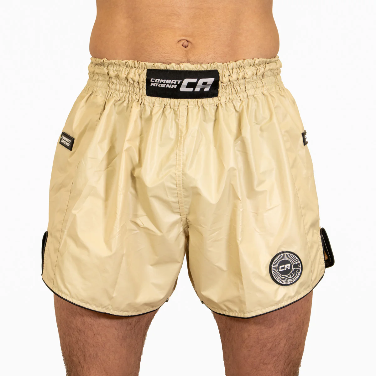 Calções de Kickboxing-Thai Combat Arena Light Tech Branco creme