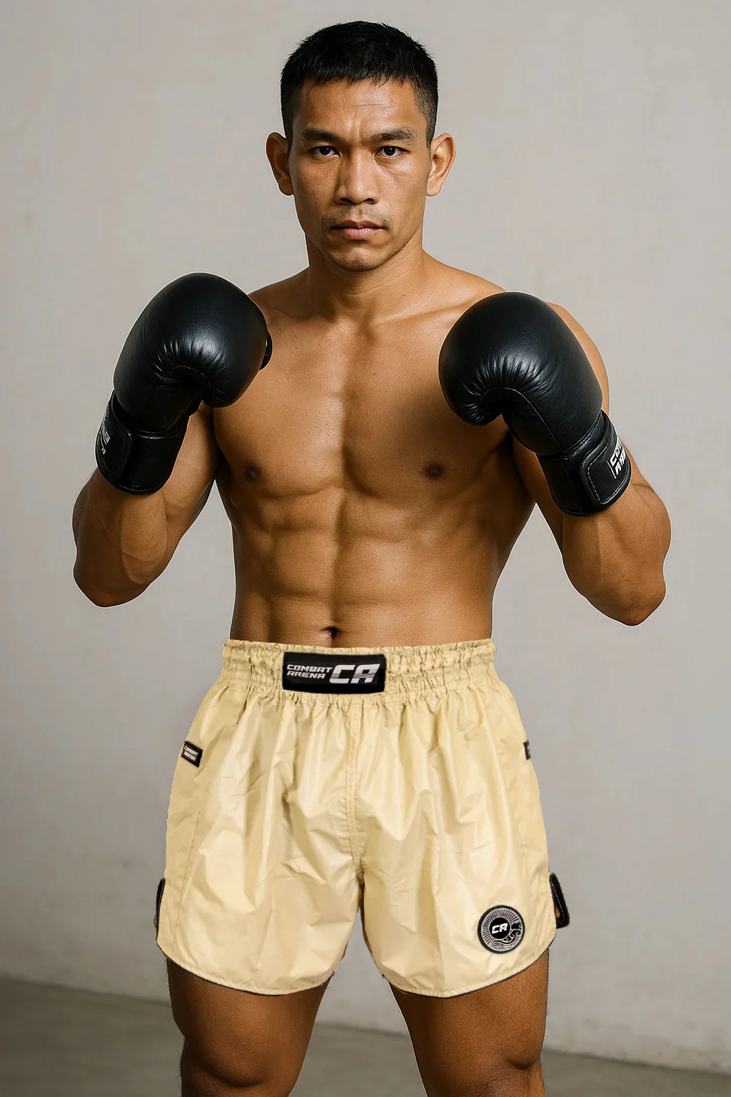 Calções de Kickboxing-Thai Combat Arena Light Tech Branco creme - Image 10