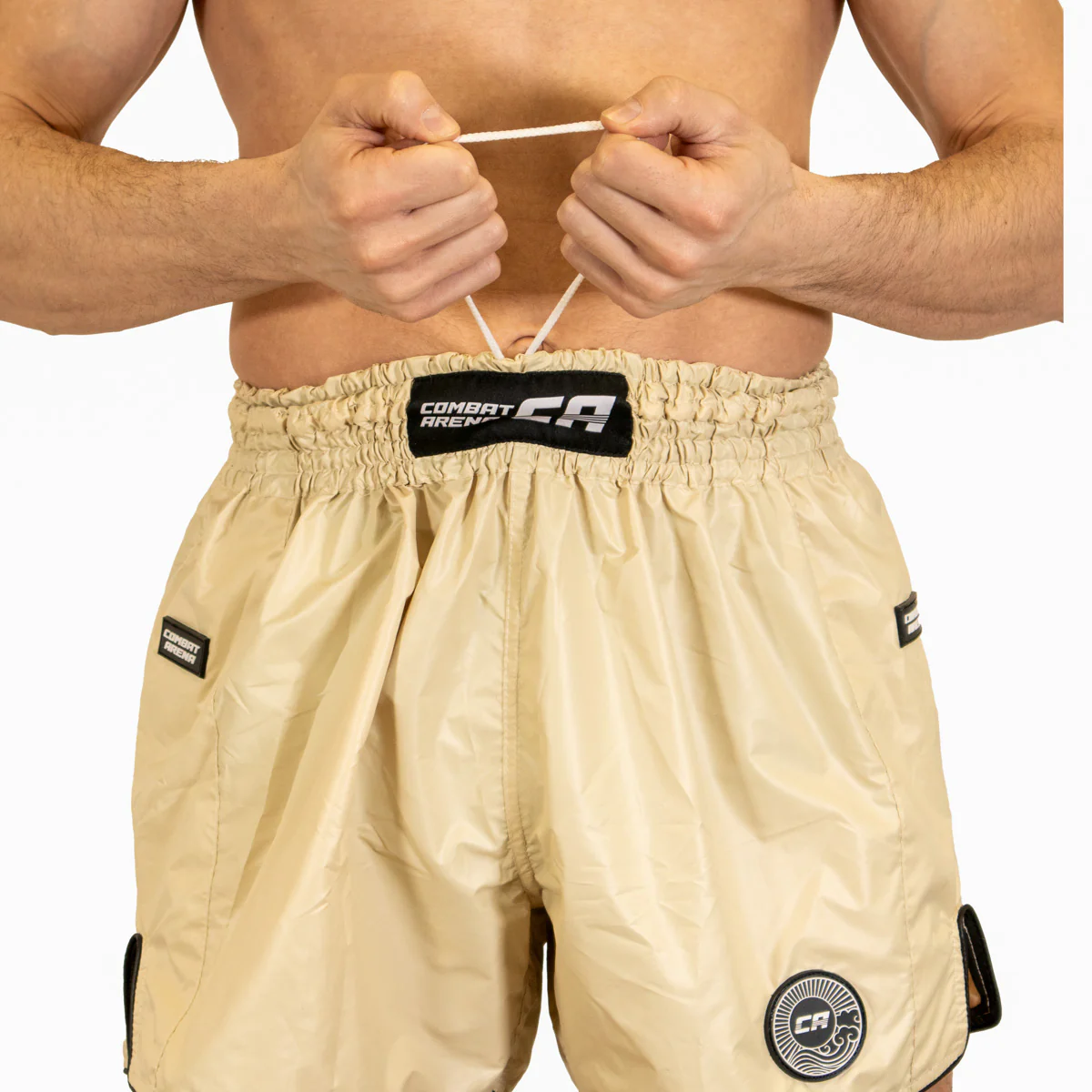 Calções de Kickboxing-Thai Combat Arena Light Tech Branco creme - Image 9