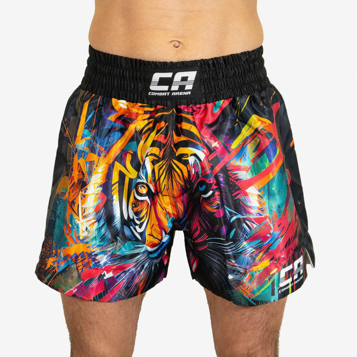 Calções de Kickboxing-Thai Combat Arena Tiger Blaze 