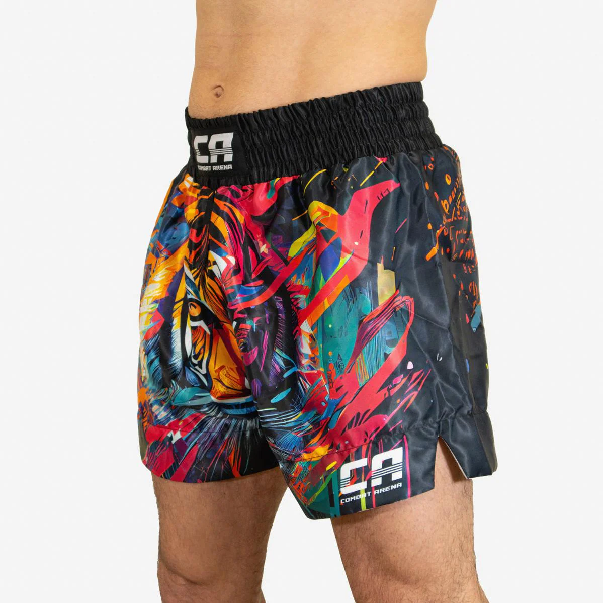 Calções de Kickboxing-Thai Combat Arena Tiger Blaze  - Image 2