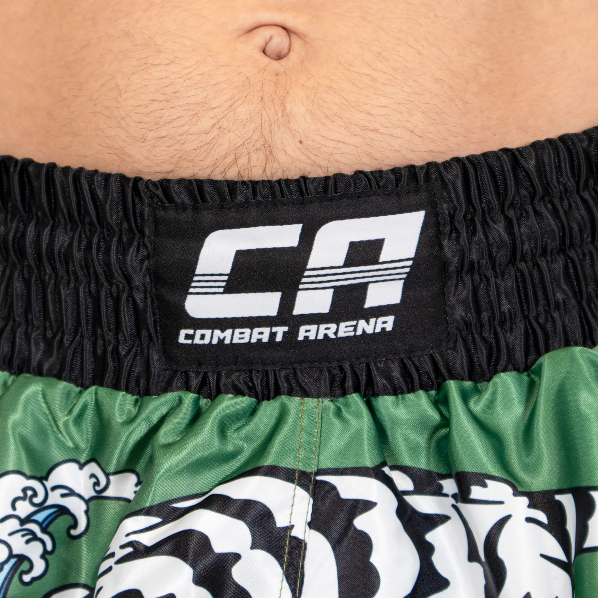 Calções de Kickboxing-Thai Combat Arena Yin Yang Battle Verde  - Image 9