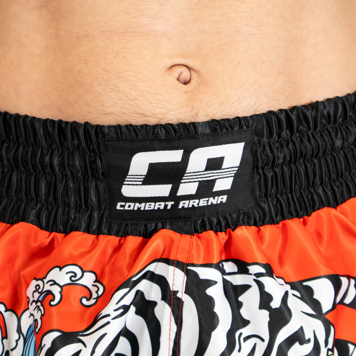 Calções de Kickboxing-Thai Combat Arena Yin Yang Battle Vermelho  - Image 10