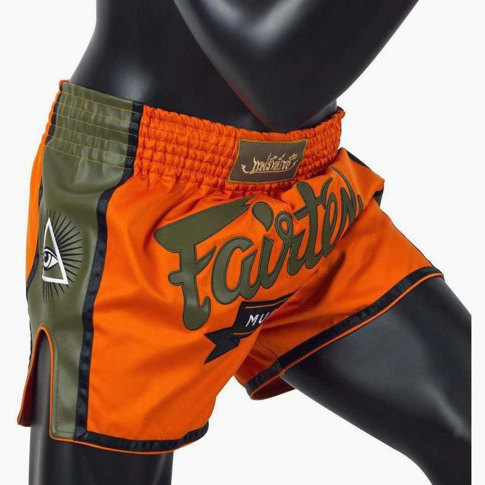 Calções de Kickboxing-Thai Fairtex BS1705 Laranja  - Image 3