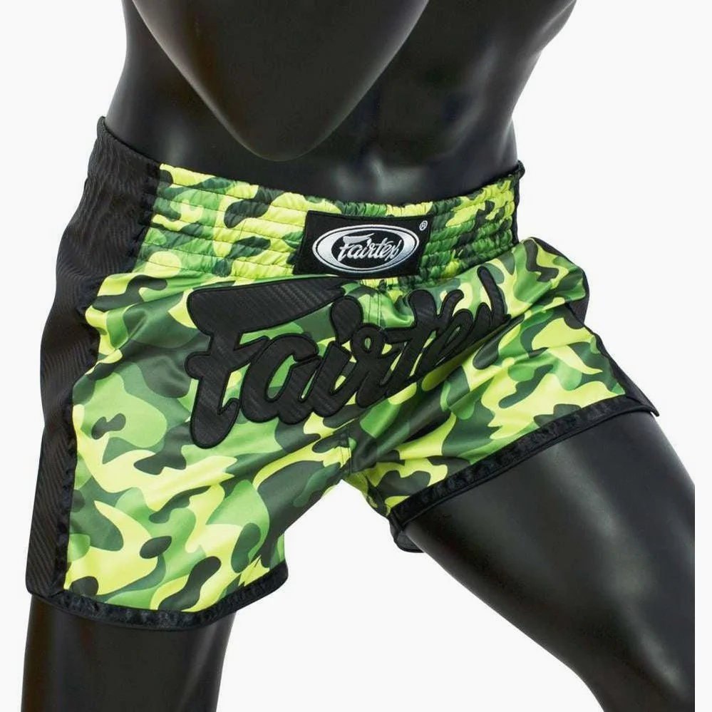 Calções de Kickboxing-Thai Fairtex BS1710 Camuflado Verde  - Image 3