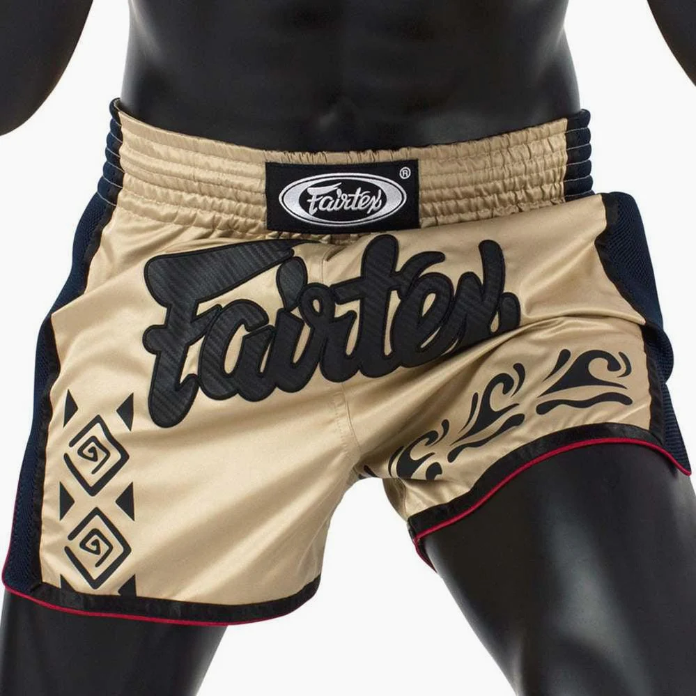 Calções de Kickboxing-Thai Fairtex BS1713 Caqui  - Image 3