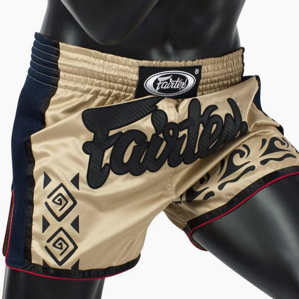 Calções de Kickboxing-Thai Fairtex BS1713 Caqui  - Image 4