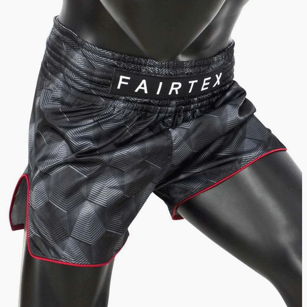 Calções de Kickboxing-Thai Fairtex BS1901 Stealth Preto  - Image 3