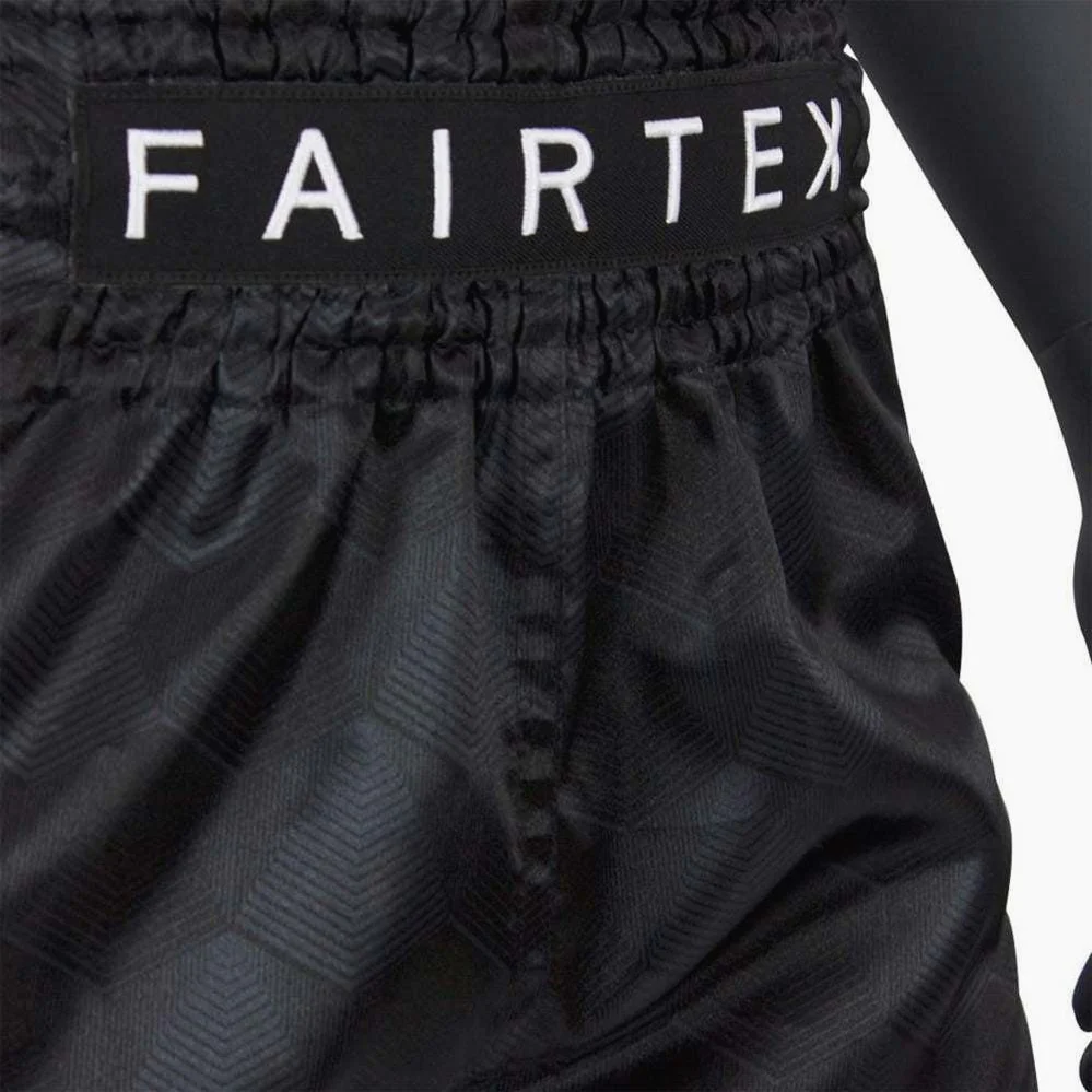Calções de Kickboxing-Thai Fairtex BS1901 Stealth Preto  - Image 4