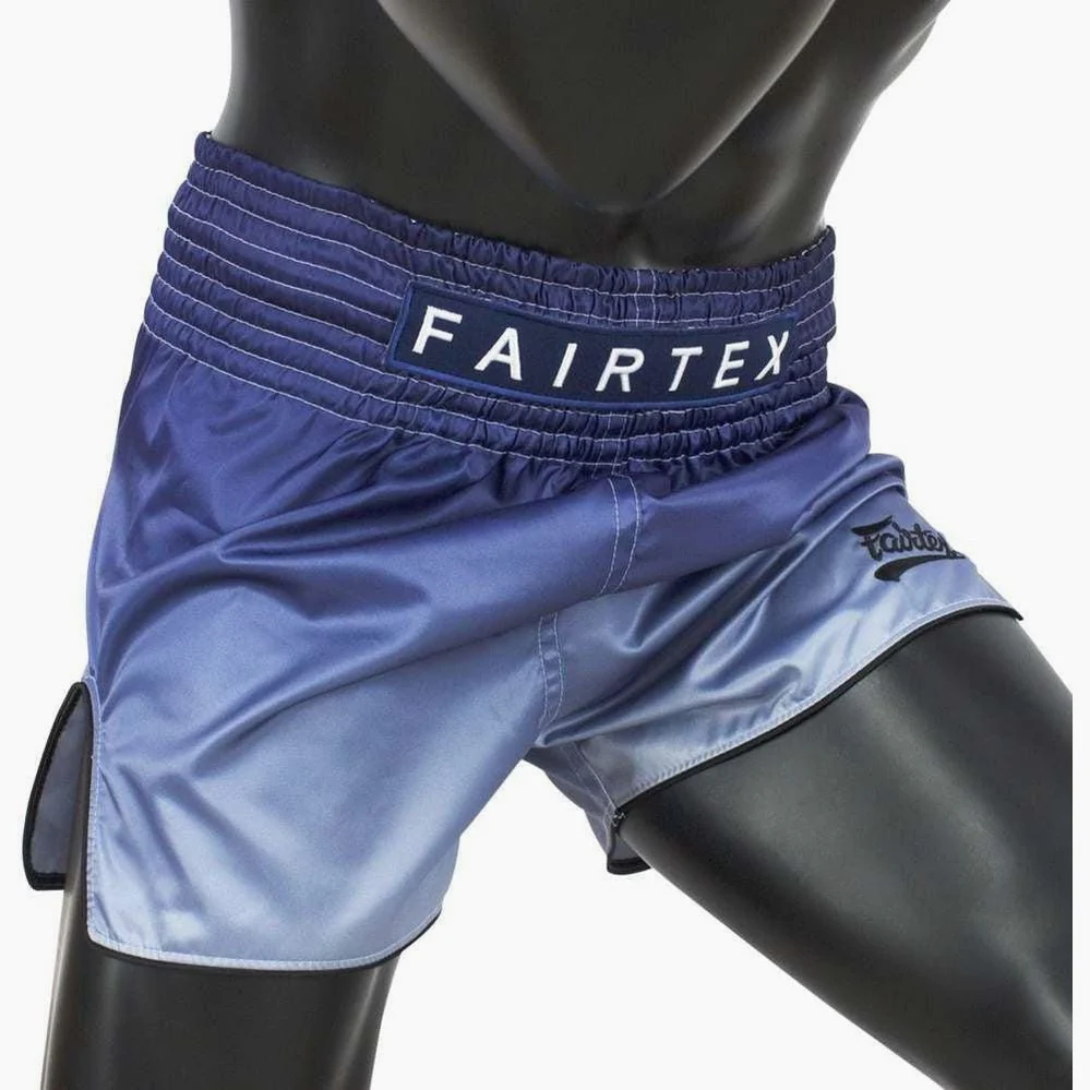 Calções de Kickboxing-Thai Fairtex BS1905 Fade Azul  - Image 3