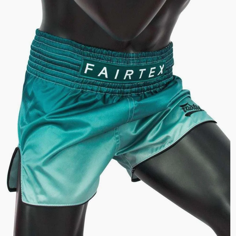 Calções de Kickboxing-Thai Fairtex BS1906 Fade Verde  - Image 3