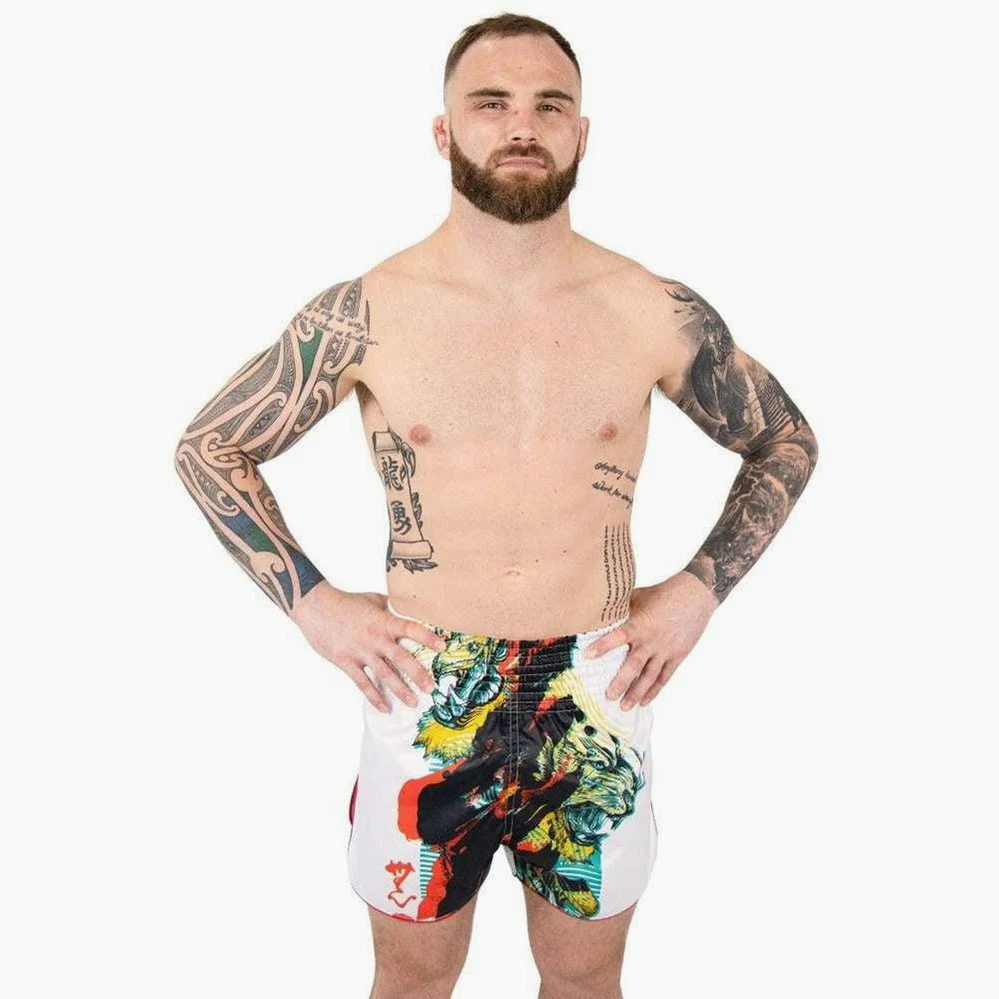 Calções de Kickboxing-Thai Fairtex Coleção de Satoru BS1908  - Image 4