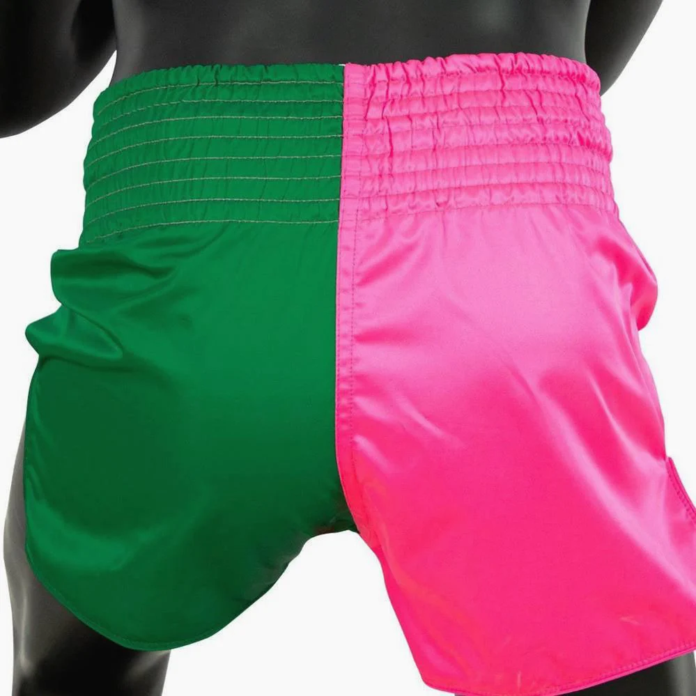 Calções de Kickboxing-Thai Fairtex BS1911 Rosa-Verde  - Image 5