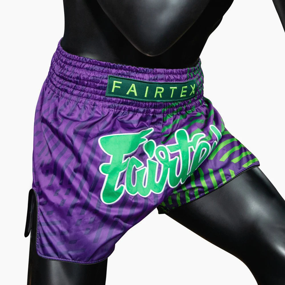 Calções de Kickboxing-Thai Fairtex BS1922 Racer Roxa  - Image 5