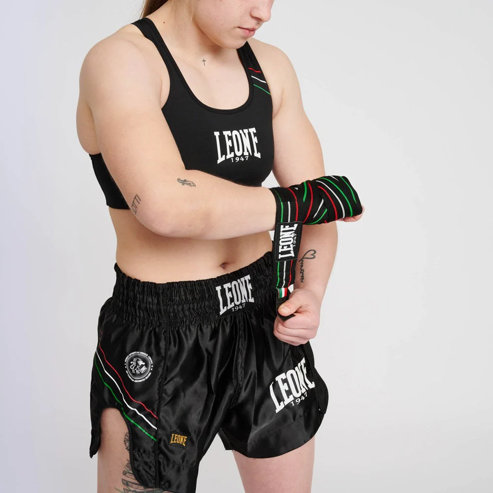 Calções de Kickboxing-Thai Leone Bandeira AB965  - Image 11