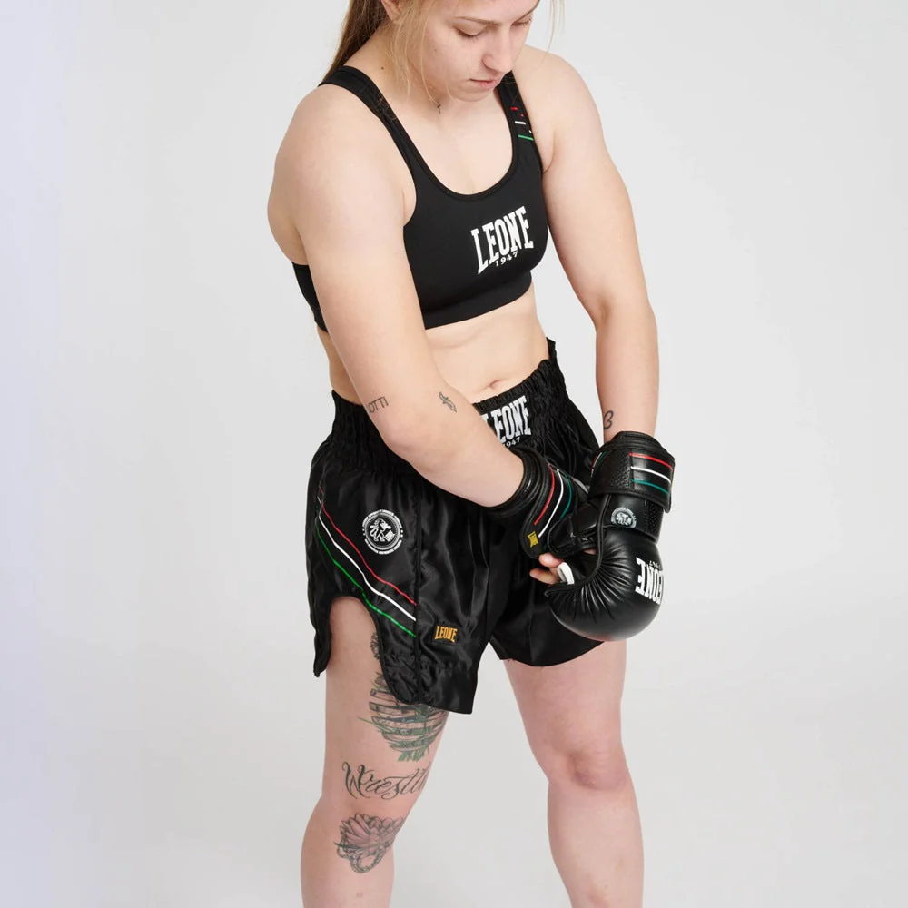 Calções de Kickboxing-Thai Leone Bandeira AB965  - Image 12