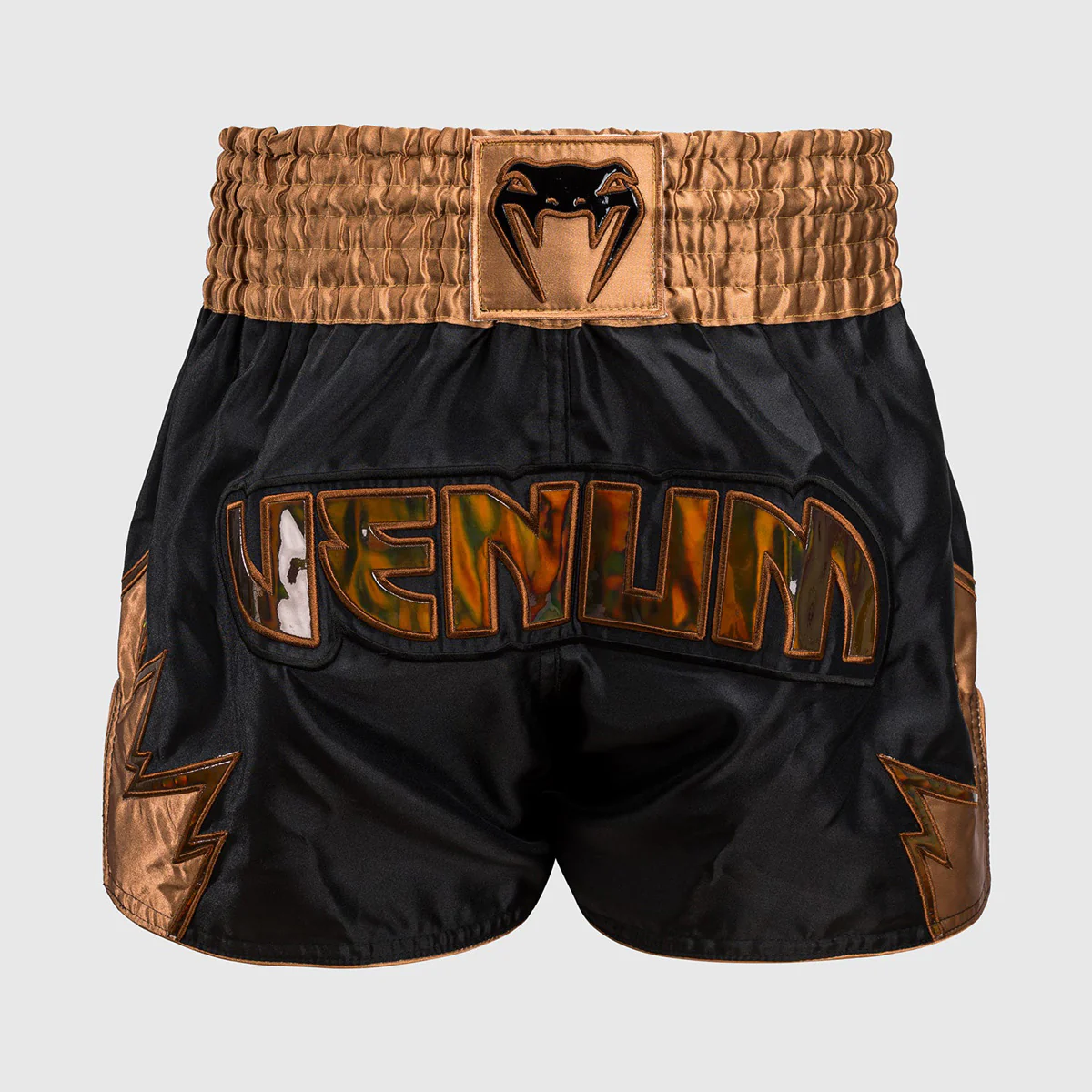 Calções de Kickboxing-Thai Venum Inferno Preto-bronze 
