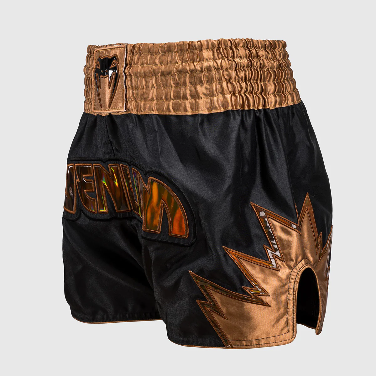 Calções de Kickboxing-Thai Venum Inferno Preto-bronze  - Image 3