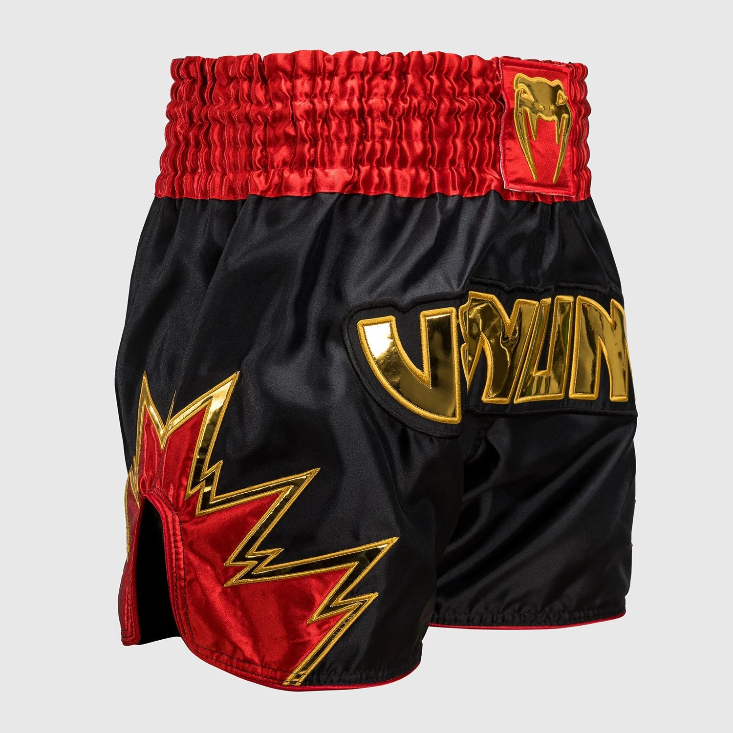Calções de Kickboxing-Thai Venum Inferno Preto-ouro-vermelho  - Image 2