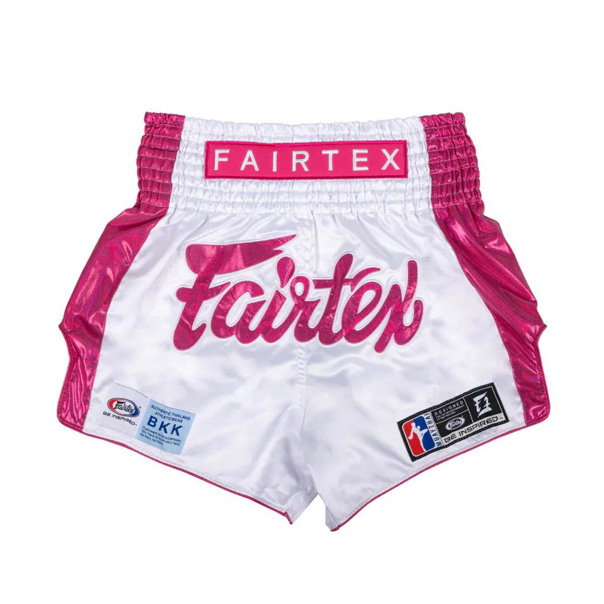 Calções kick-tailandeses Fairtex Pink Strike Edição Limitada