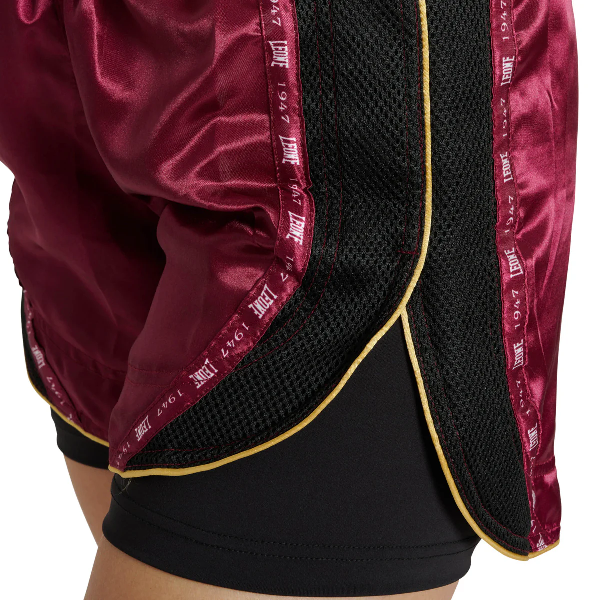 Calções kick-tailandeses mulher Leone Classic AB882 Roxo  - Image 3