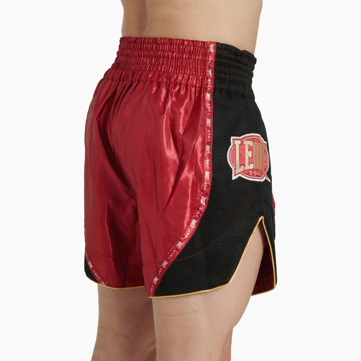Calções kick-tailandeses Leone Classic AB881 Vermelho - Image 4