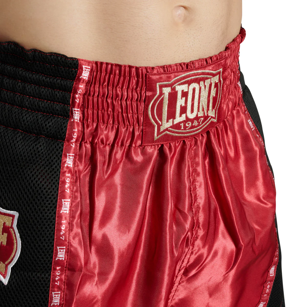 Calções kick-tailandeses Leone Classic AB881 Vermelho - Image 5