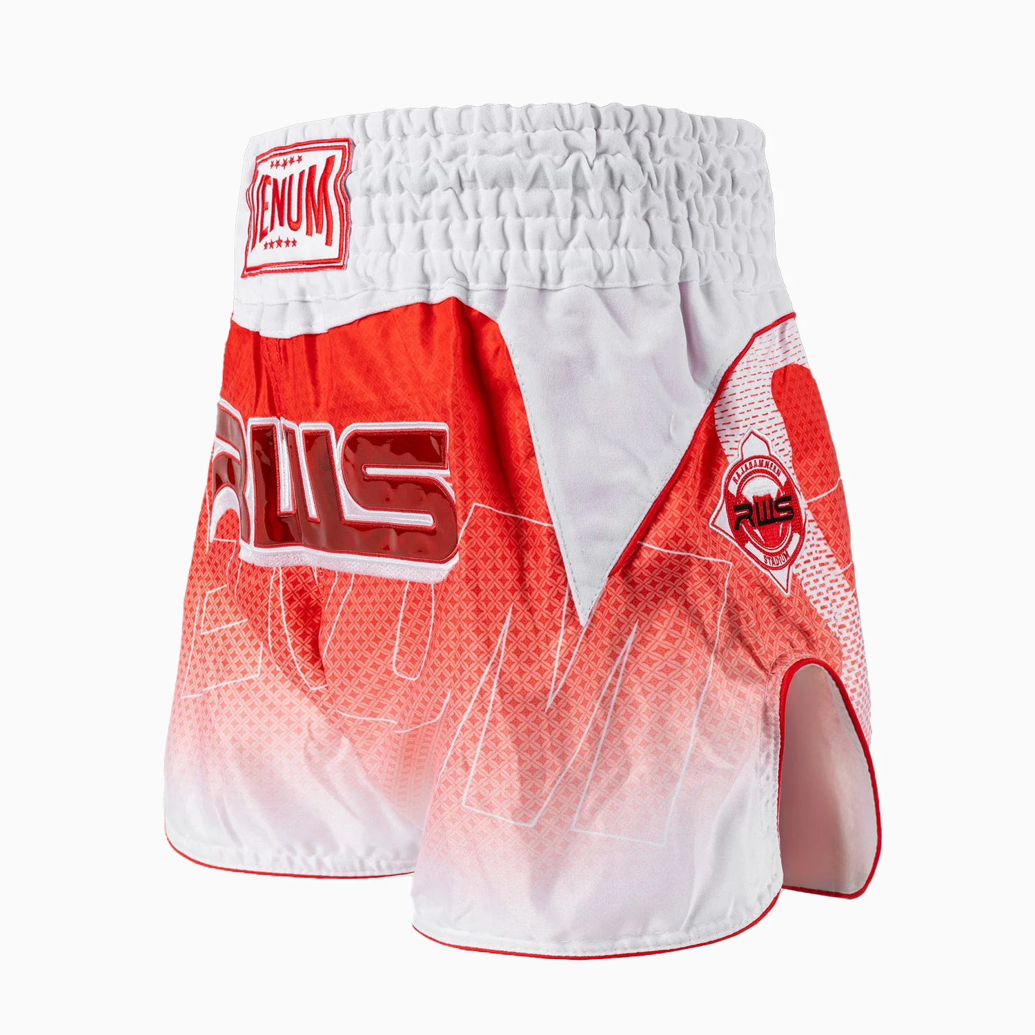 Calções kick-tailandeses RWS x Venum 2.0 Branco-vermelho  - Image 2
