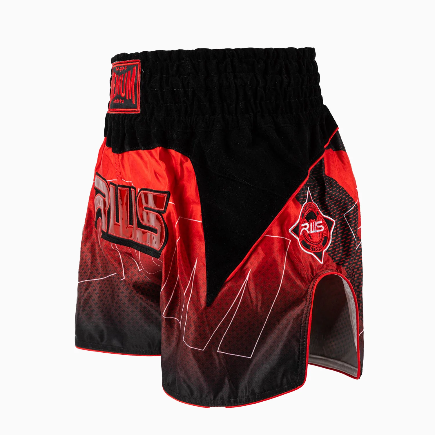 Calções kick-tailandeses RWS x Venum 2.0 Preto-vermelho  - Image 3