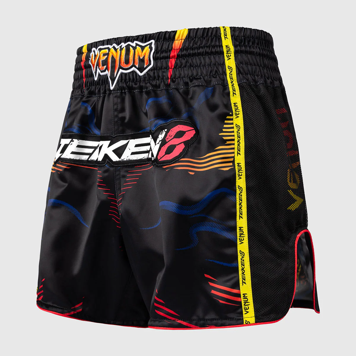 Calções kick-tailandeses Venum Tekken 8 Yoshimitsu Preto-laranja  - Image 2