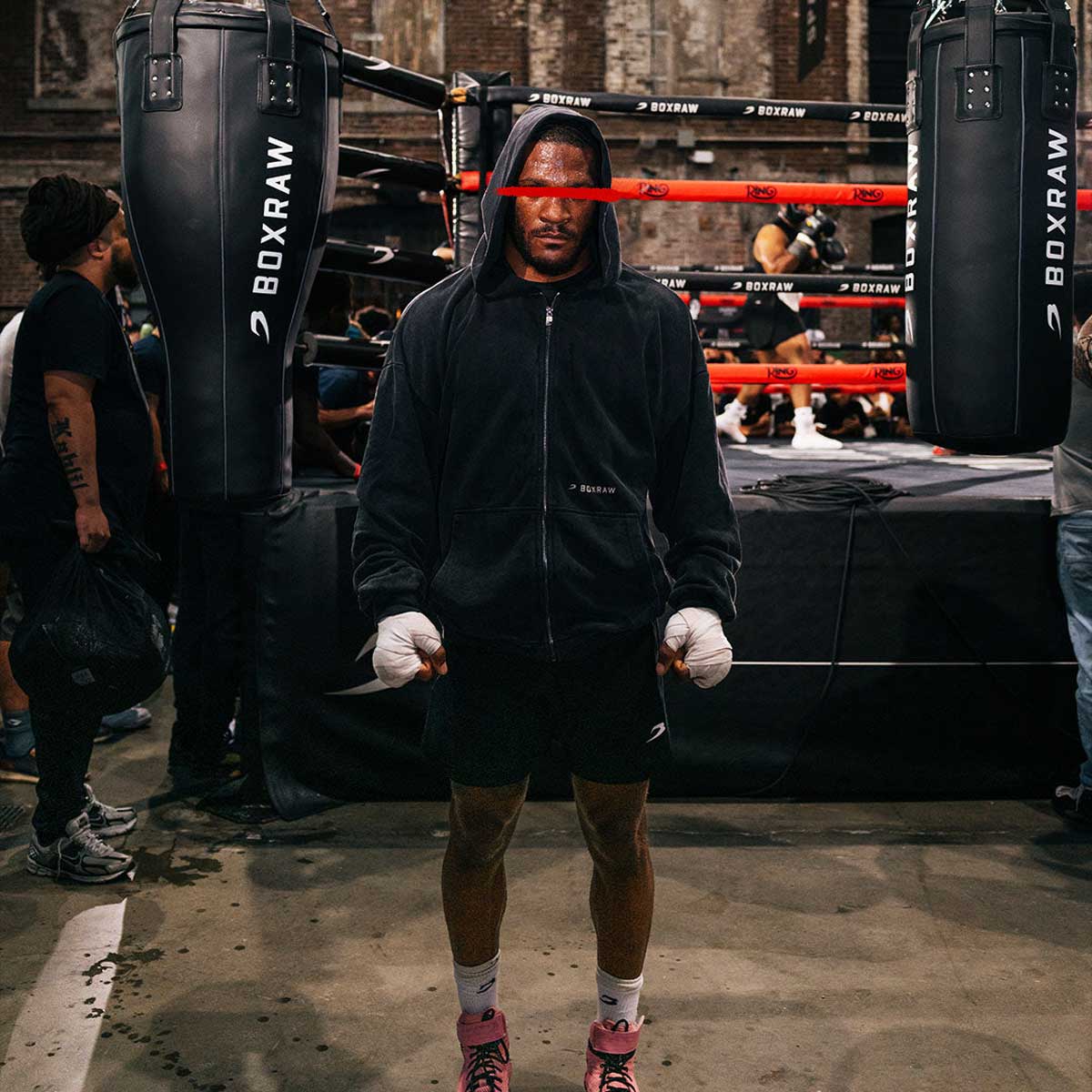 Casaco Boxraw Sparring Club Oversize com capuz e fecho  - Image 11