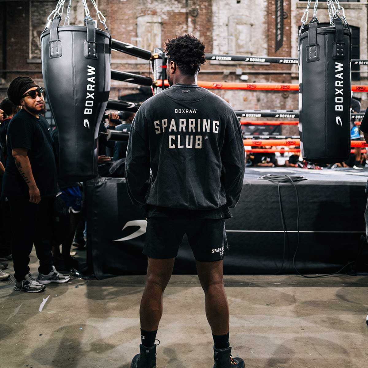 Sweatshirt Boxraw Sparring Club Oversize Preto - Image 11