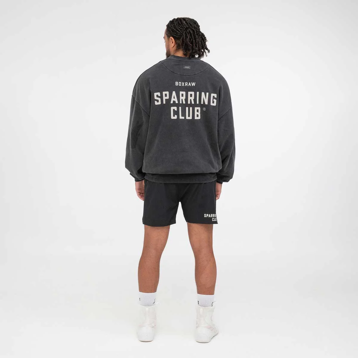 Sweatshirt Boxraw Sparring Club Oversize Preto - Image 3
