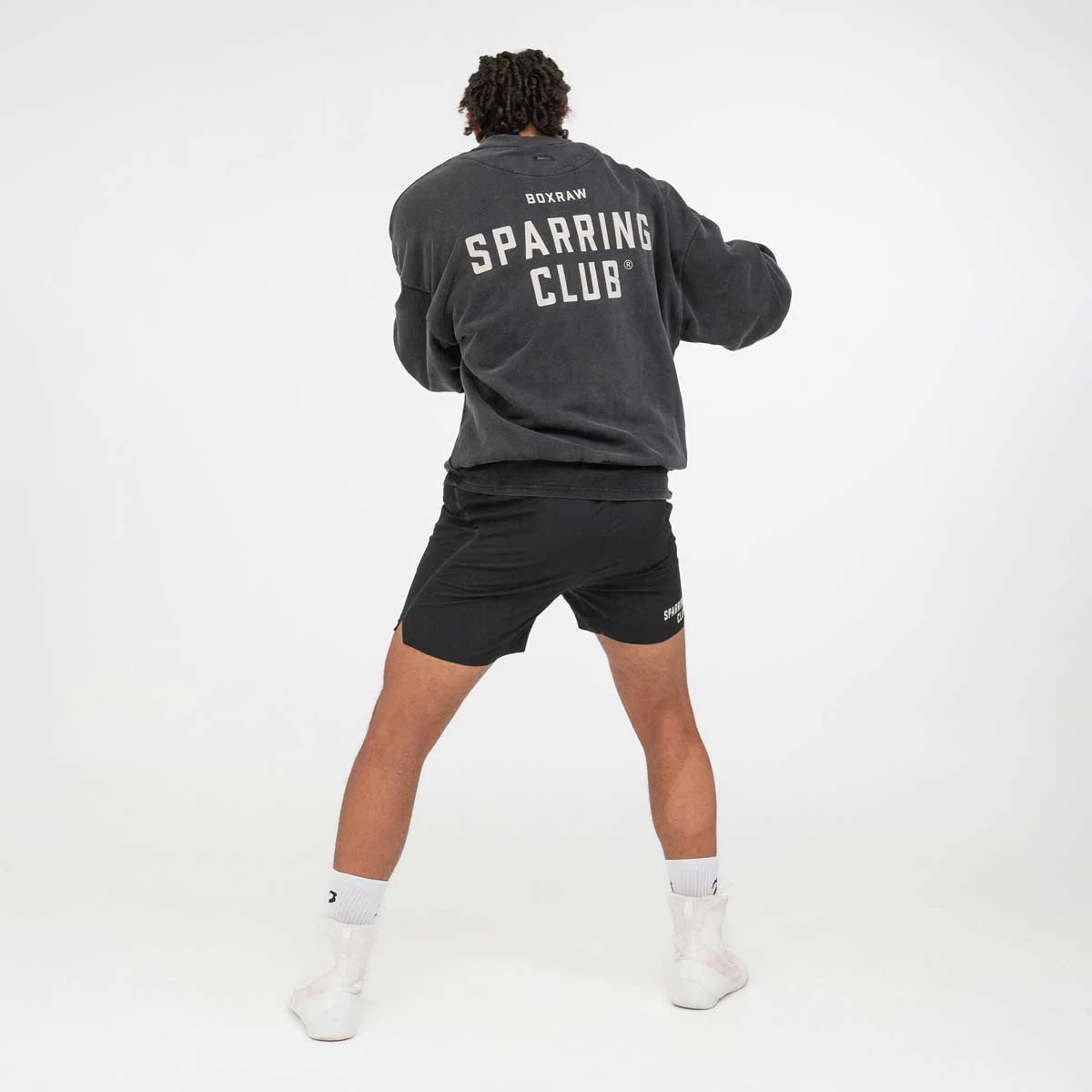 Sweatshirt Boxraw Sparring Club Oversize Preto - Image 4
