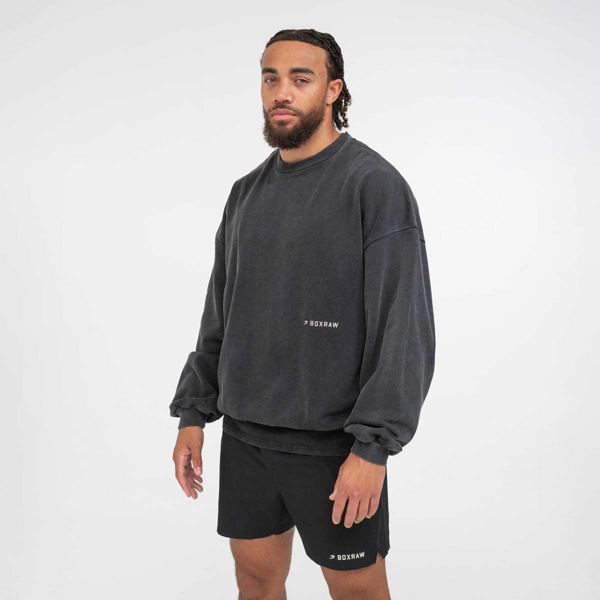 Sweatshirt Boxraw Sparring Club Oversize Preto - Image 5