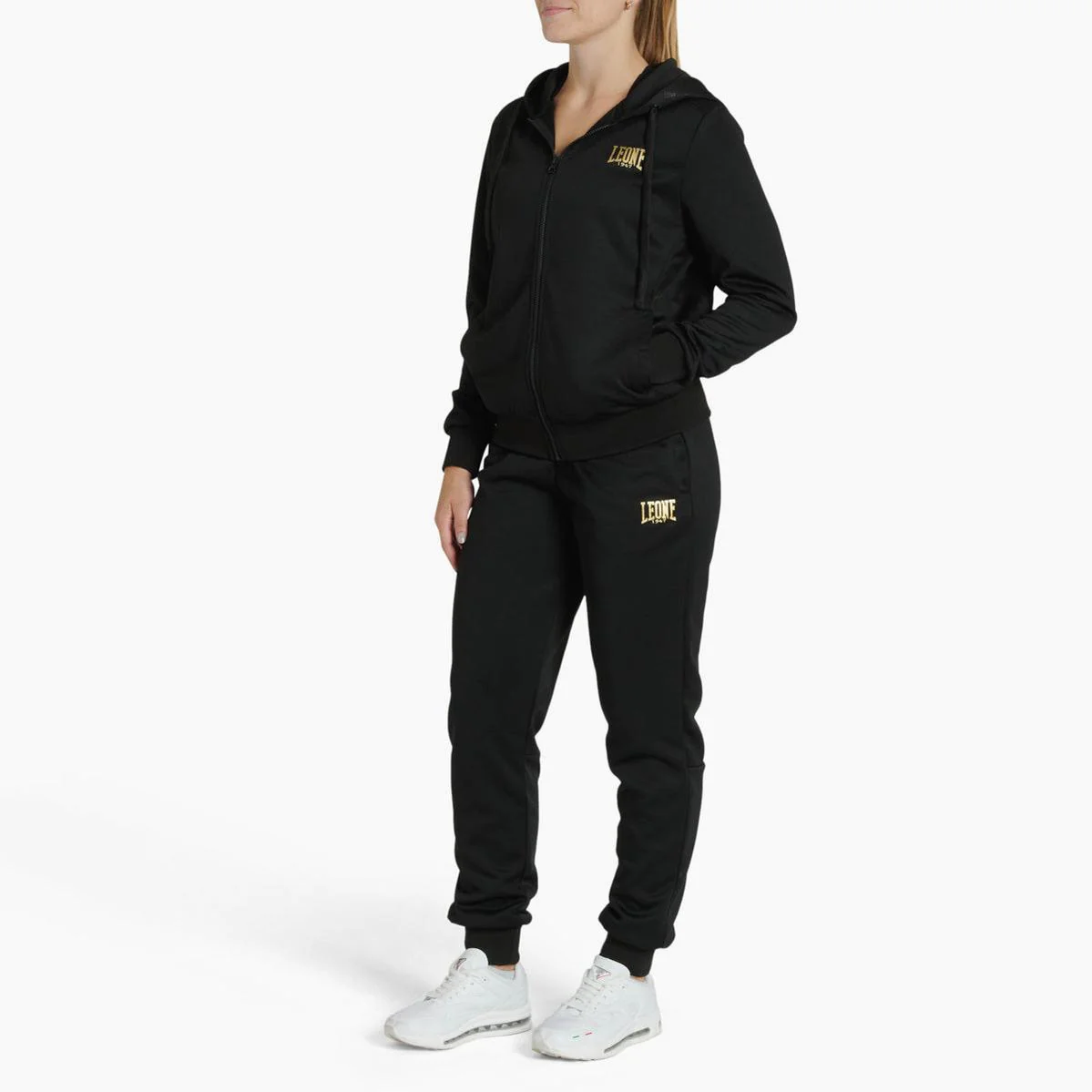 Moletom feminino Leone DNA com capuz e fecho éclair ABX730  - Image 3