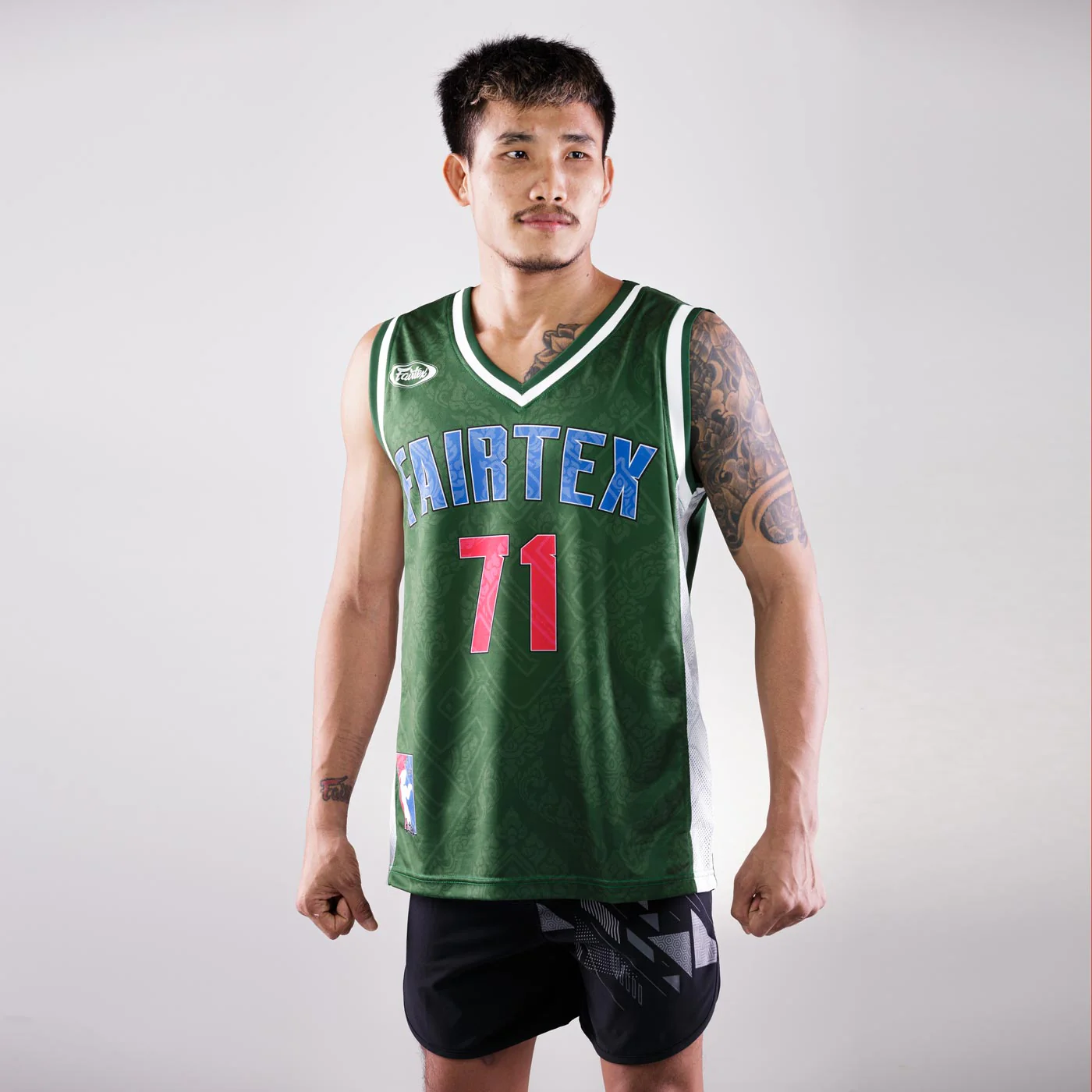 Camisola Fairtex Jersey NBA JS19 Verde - Image 5