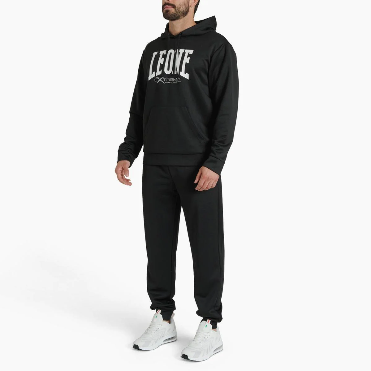 Camisola Leone Logo com capuz ABX119 Preto  - Image 4