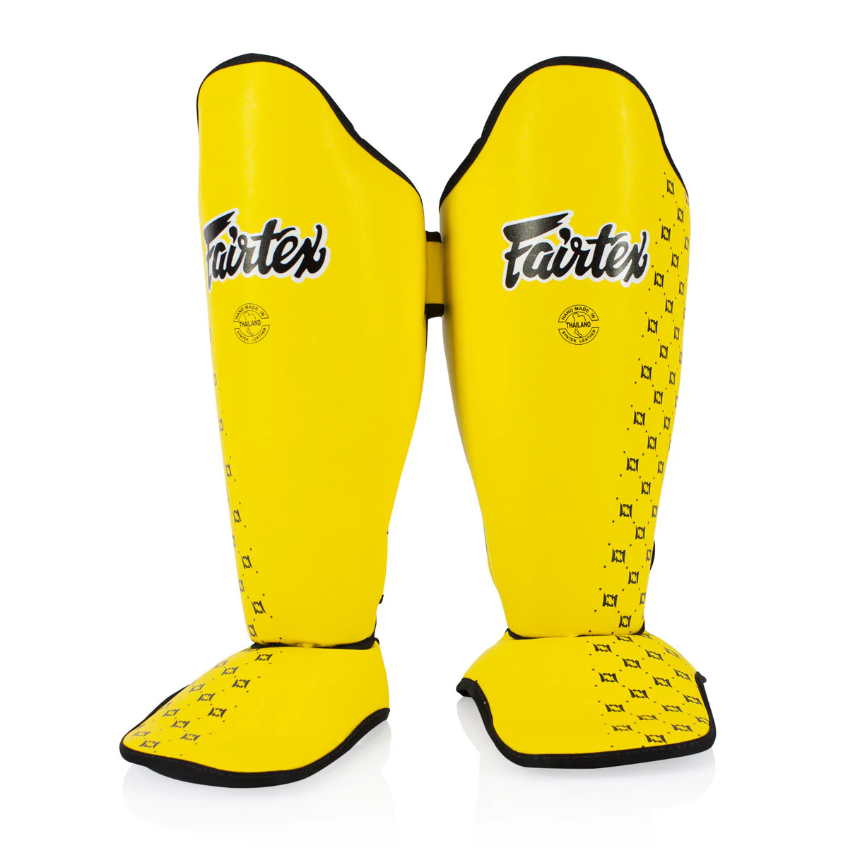 Caneleiras Fairtex Competição SP5 com protetor de pés Amarelo  - Image 2