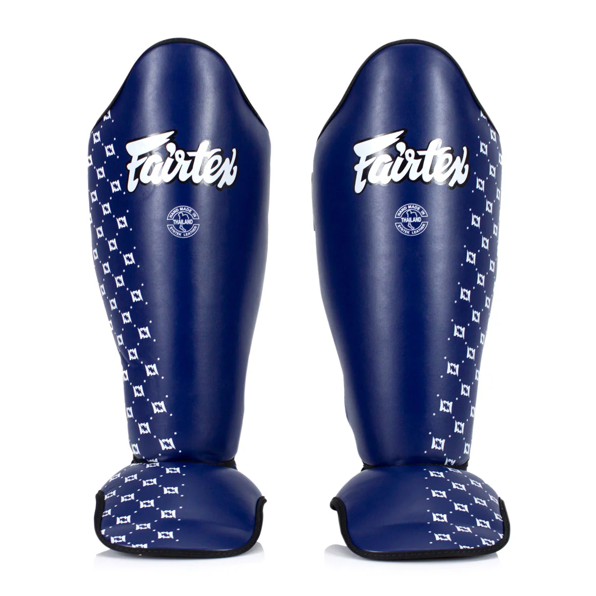 Caneleiras Fairtex Competição SP5 com proteção para os pés Azul 
