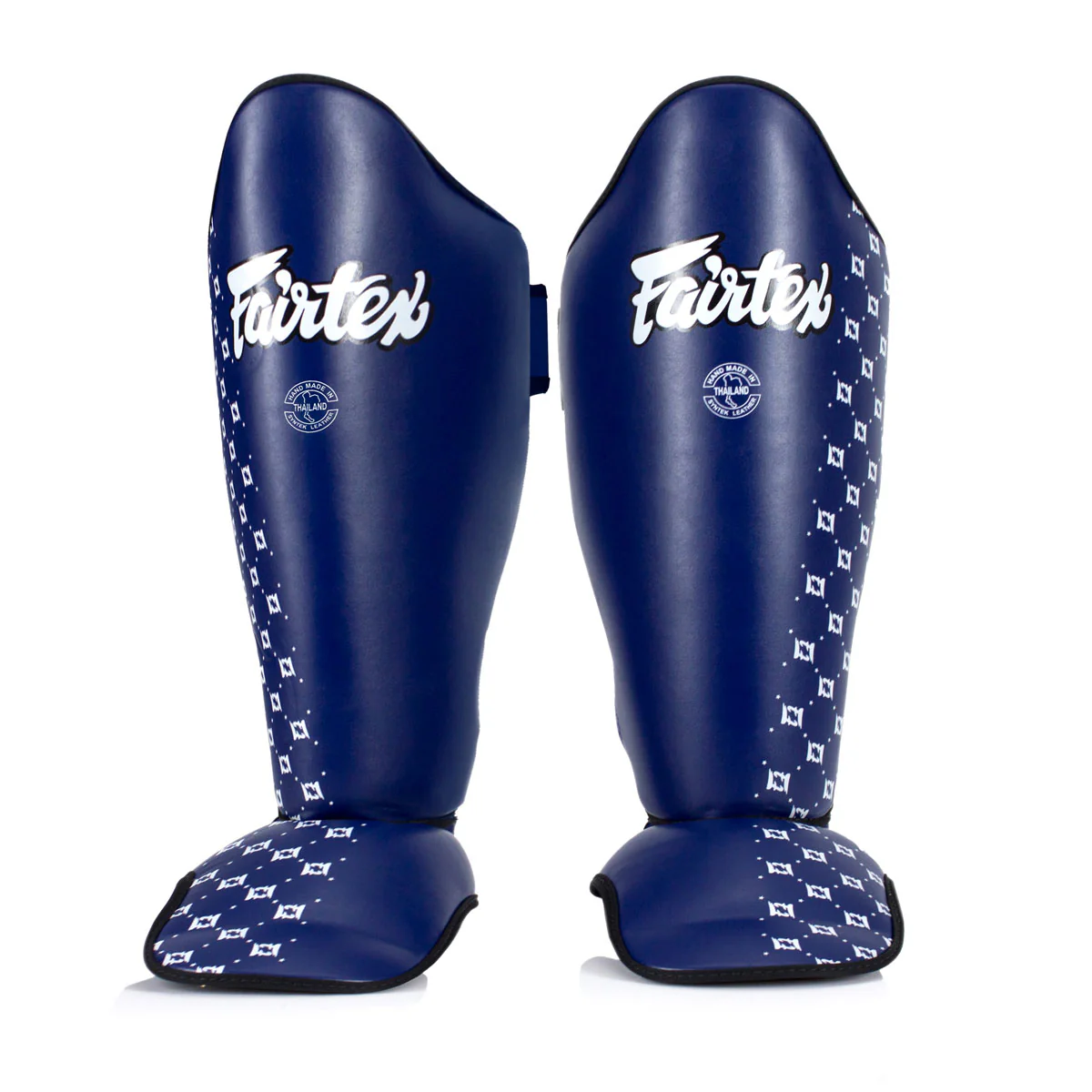 Caneleiras Fairtex Competição SP5 com proteção para os pés Azul  - Image 2